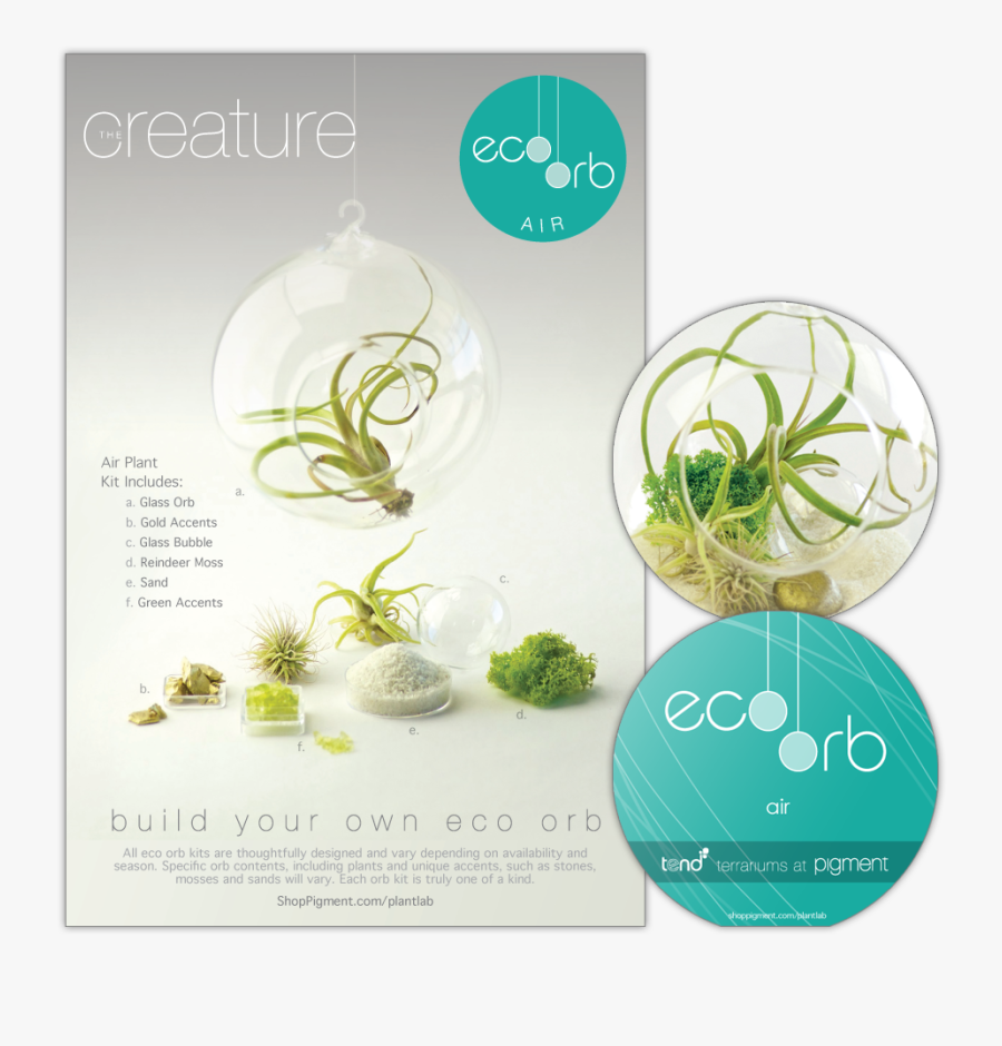 Product Package Design For The Build Your Own Eco Orb - Flyer, Transparent Clipart