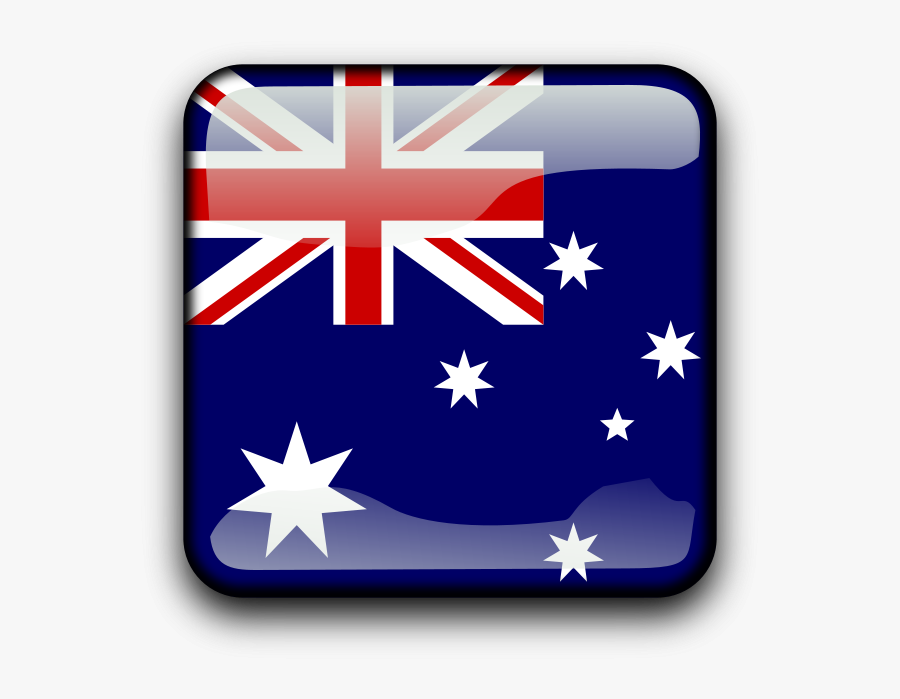 Australia Map Flag Png, Transparent Clipart