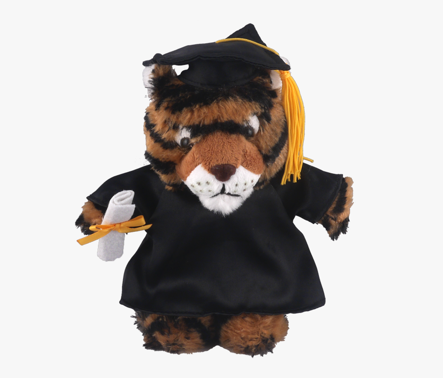 Lion With Graduation Cap - Graduation Tiger Plush, Transparent Clipart