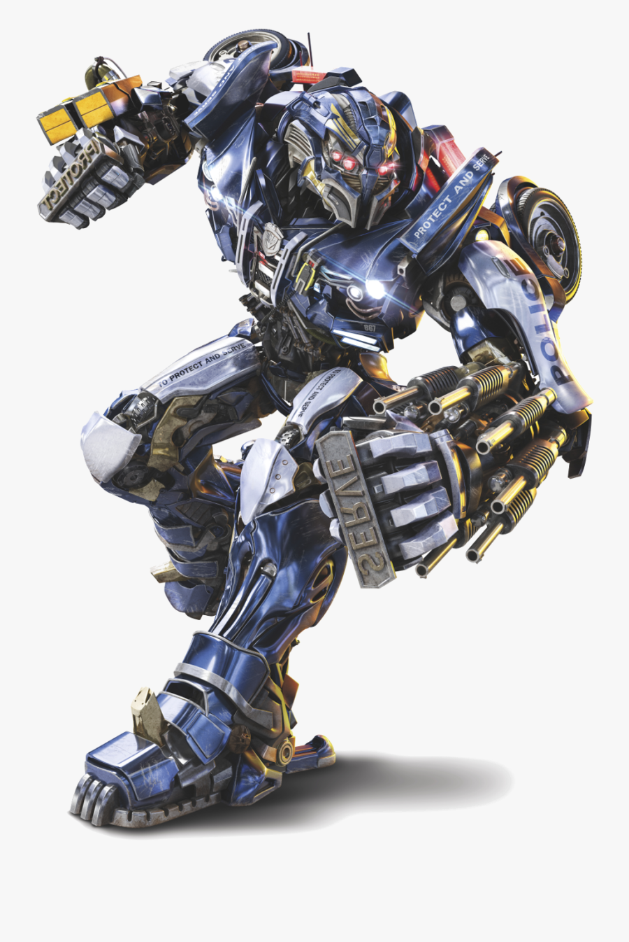 Crosshairs Transformers Png - Transformers Last Knight Barricade, Transparent Clipart