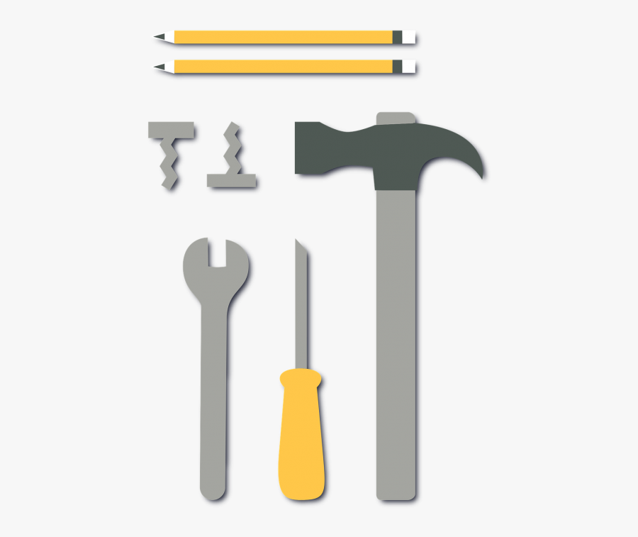 Tools Construction Hammer - Ferramentas Construção Png, Transparent Clipart
