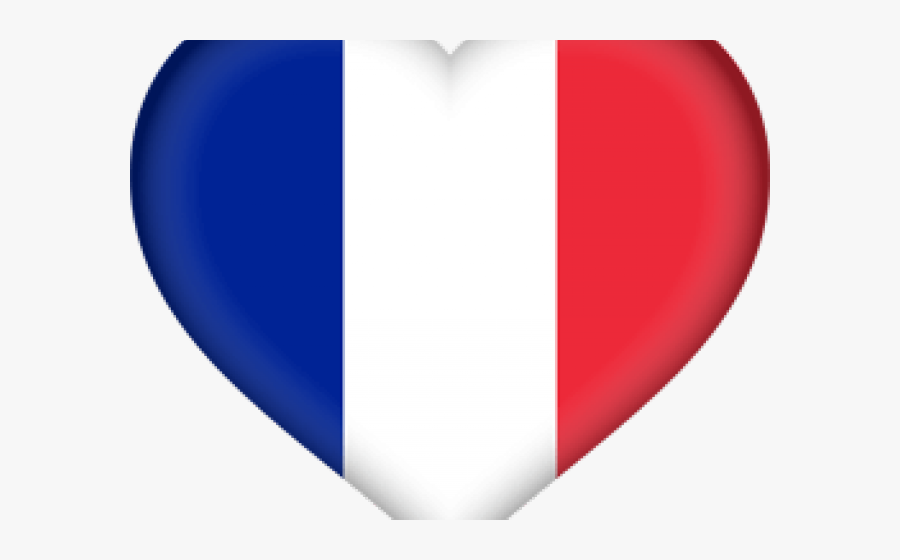 French Flag Clipart - French Flag Emoji Heart, Transparent Clipart