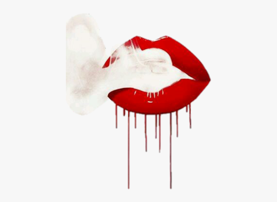 Lips Clipart Smoking - Pop Art Sara Pope, Transparent Clipart