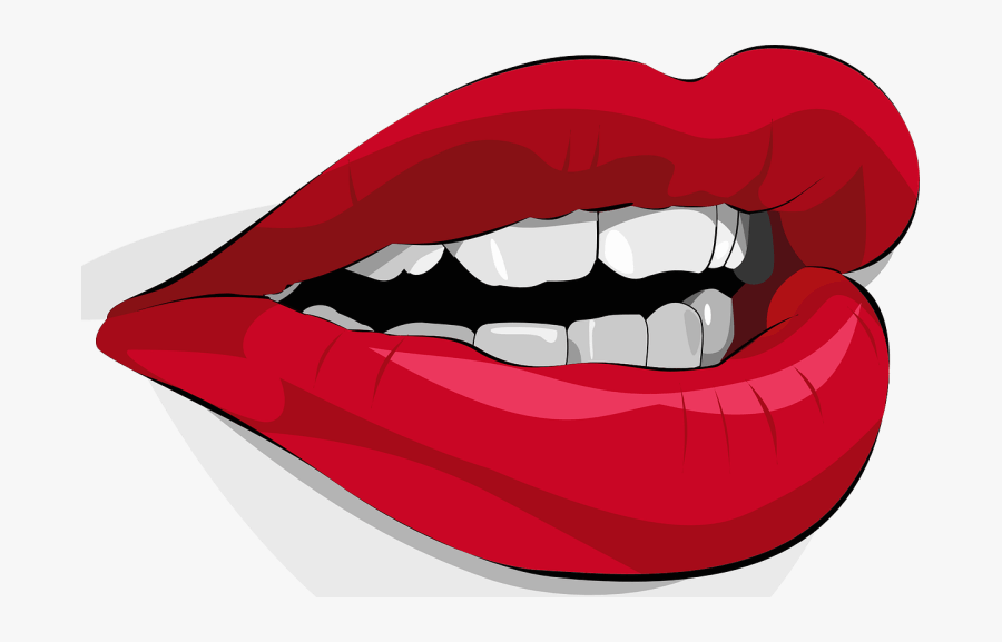 Curve Lips Clipart - Mouth Clip Art, Transparent Clipart