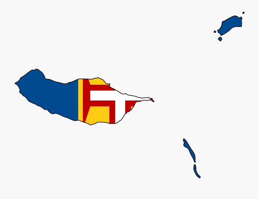 Flag Map Of Madeira - Madeira Island Png, Transparent Clipart