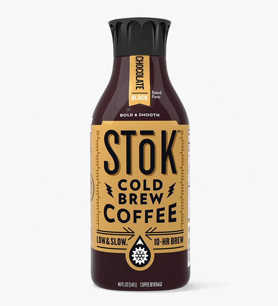 Stōk Chocolate Black Cold Brew Coffee 48 Oz - Beer Bottle, Transparent Clipart