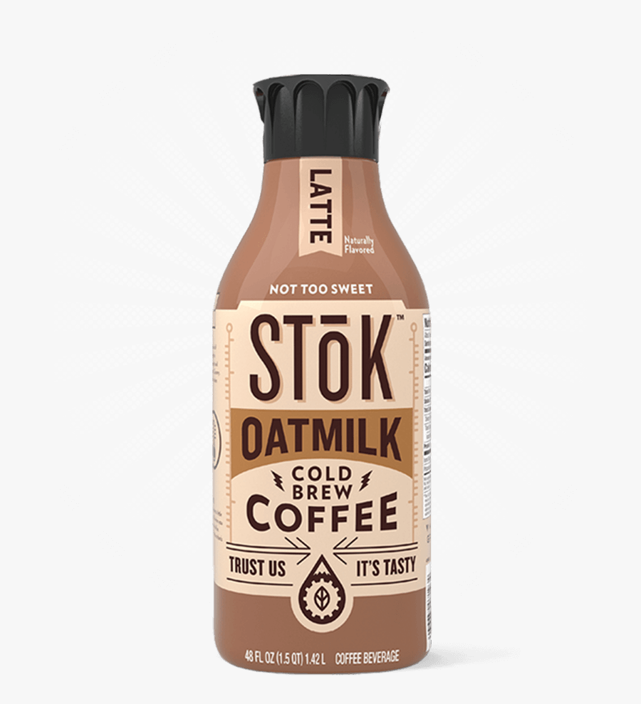 Stōk Oatmilk Latte Cold Brew Coffee - Oat Milk Cold Brew, Transparent Clipart