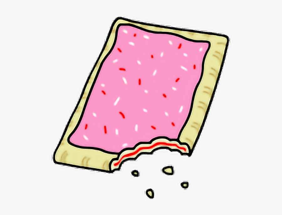 #poptart #cute #strawberry #strawberrypoptart #kawaii - Cute Cartoon Pop Tart, Transparent Clipart