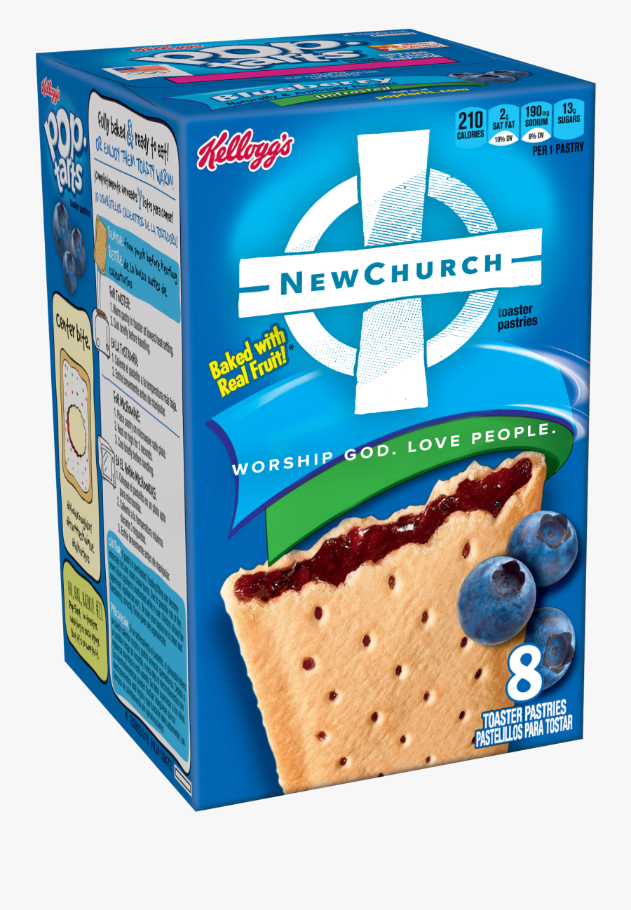 Transparent Poptart Png - Unfrosted Blueberry Pop Tarts, Transparent Clipart