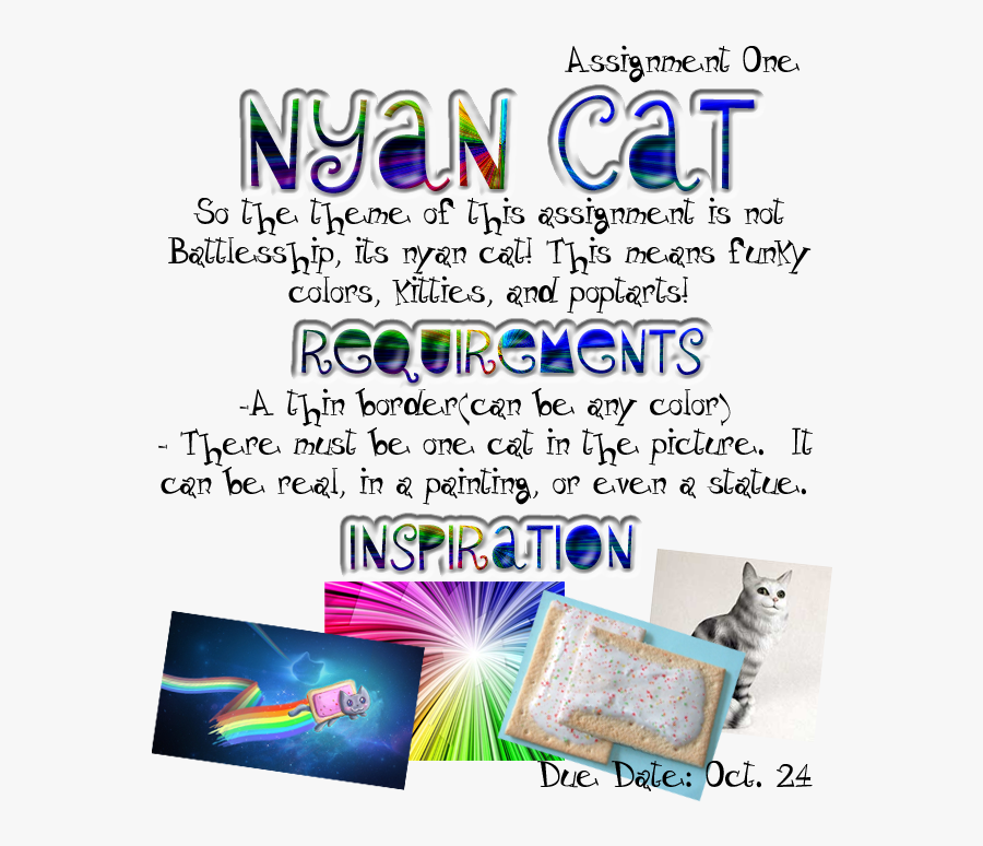 Transparent Nyan Cat Rainbow Png - Pop Tarts, Transparent Clipart