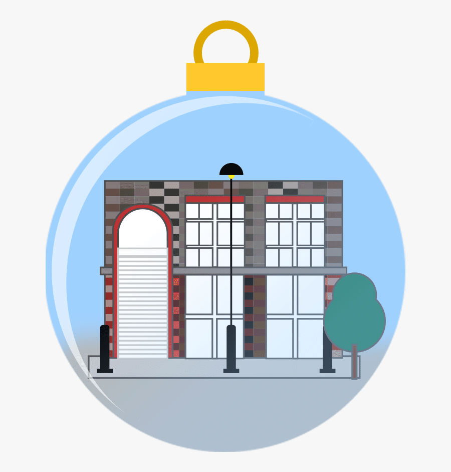 Christmas House Clip Art - Arch, Transparent Clipart