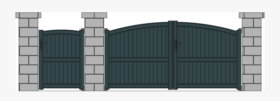 Clip Art Modern Fence Design - Modern Main Gate Png, Transparent Clipart