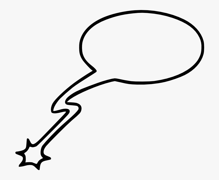 Clipart - Speech - Balon Kata, Transparent Clipart