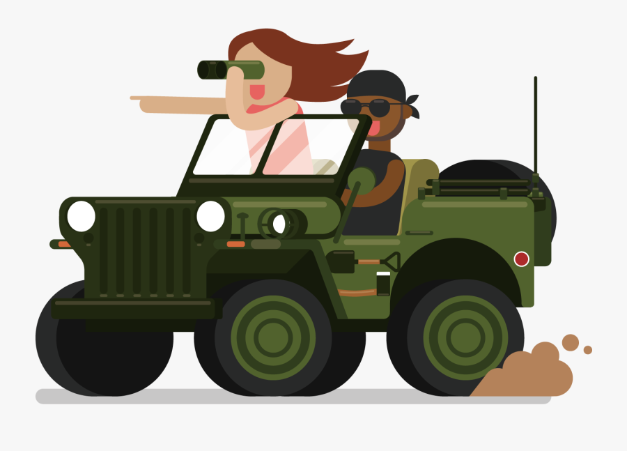 Vector Jeep Car Png Download - Illustration Jeep Vector, Transparent Clipart