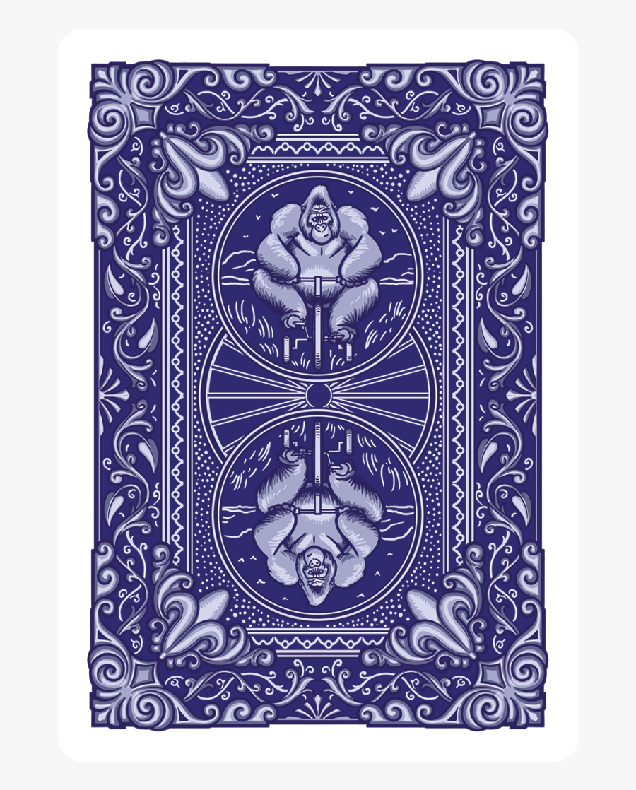 Gorilla Deck Playing Cards, Transparent Clipart