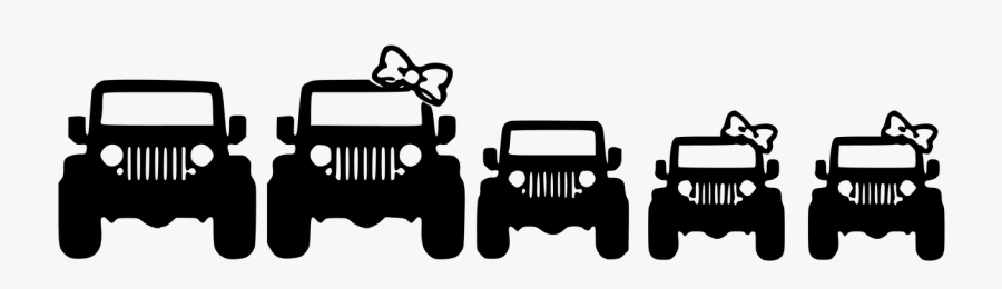 Jeep Family, Transparent Clipart