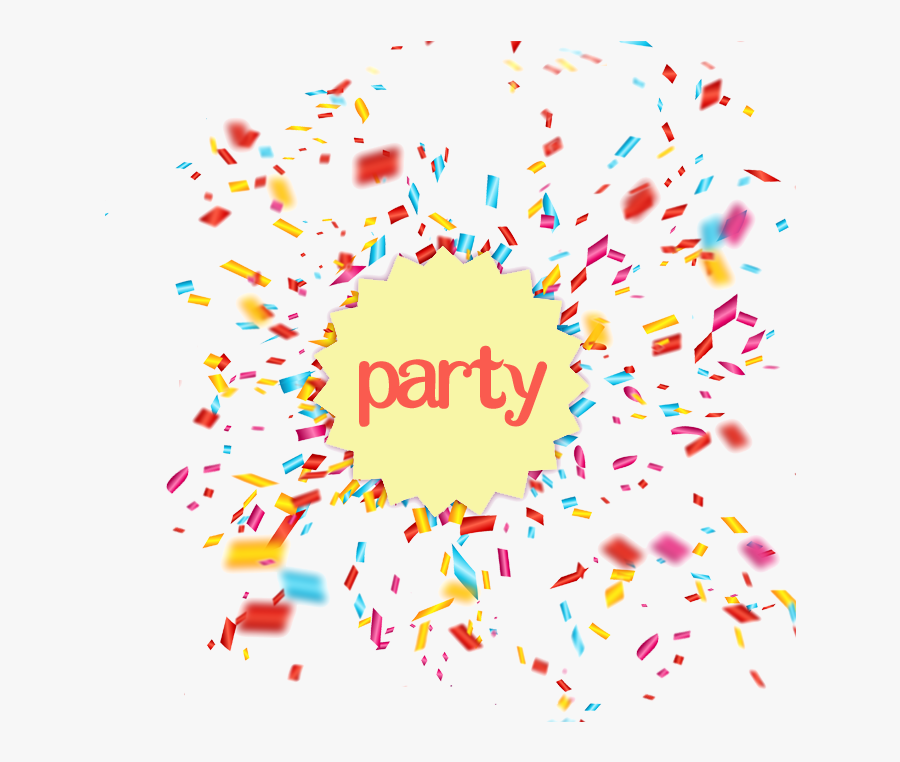 Party Confetti Png - Transparent Background Celebration Png, Transparent Clipart