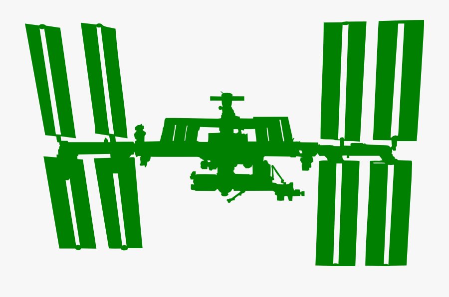 International Space Station Silhouette, Transparent Clipart