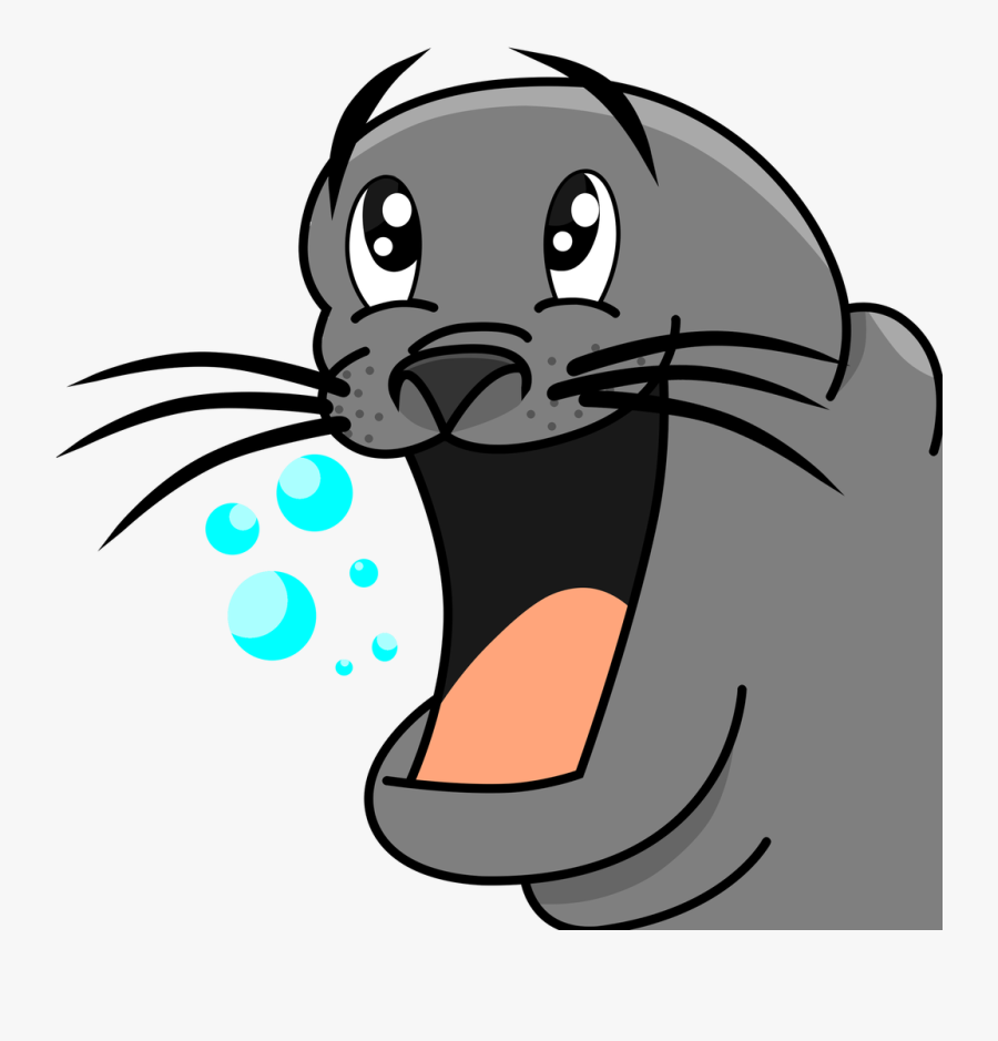 Manatee Clipart Happy, Transparent Clipart