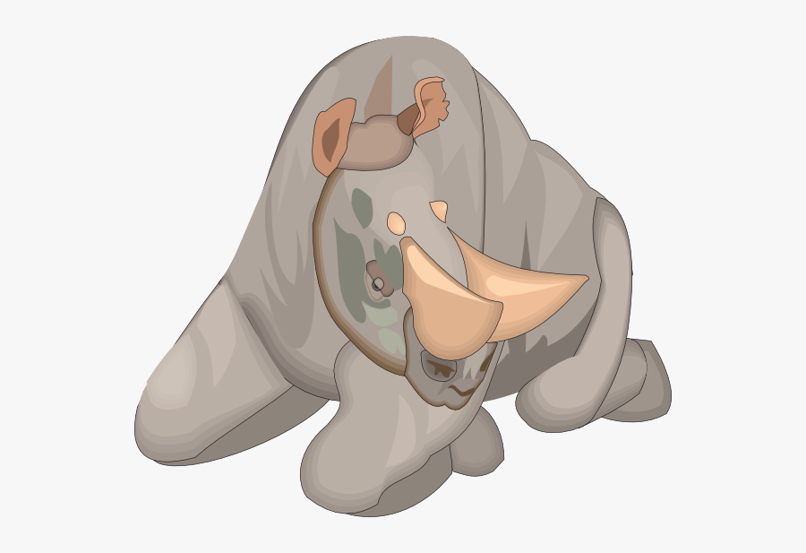 Arsinoitherium Svg Clip Arts - Rhinoceros, Transparent Clipart