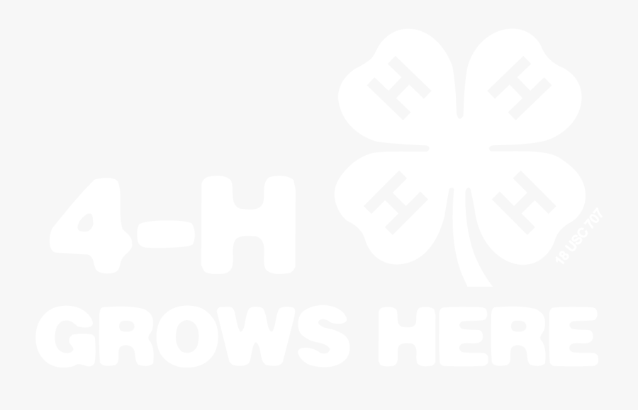 4 H Grows Here W - 4 H Grows Here White, Transparent Clipart