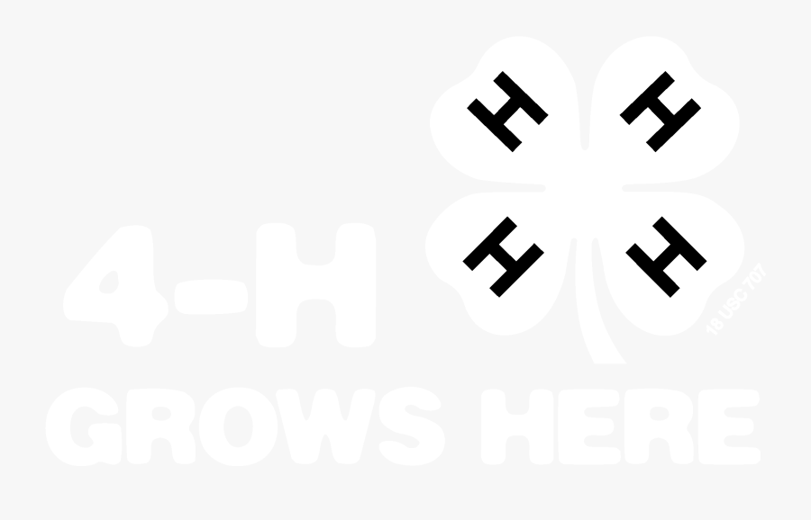 4 H Grows Here - 4 H Grows Here White, Transparent Clipart