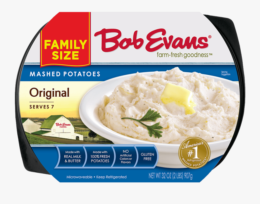 Transparent Mashed Potatoes Clipart - Bob Evans Mashed Potatoes, Transparent Clipart