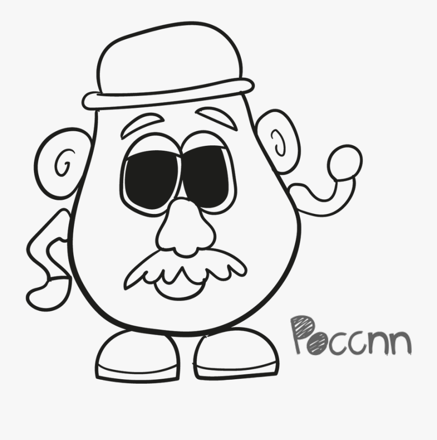 Mr Potato Head Lineart - Mr Potato Head Png, Transparent Clipart