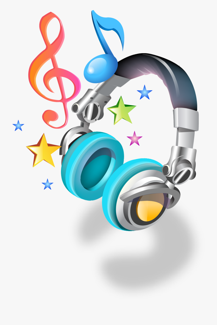 Dj Music Notes Png - Music Notes Cartoon Png, Transparent Clipart