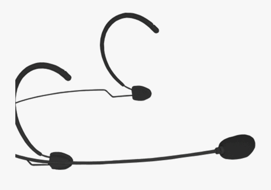 Drawn Headphones Transparent Microphone - Microphone Ear Png, Transparent Clipart