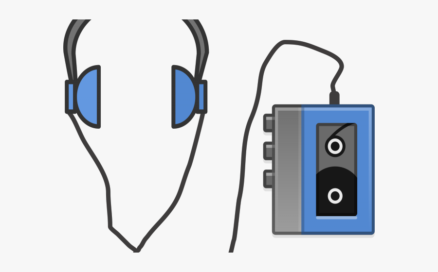 Headphones Clipart Clipart Hd - Cassette Player Clipart, Transparent Clipart