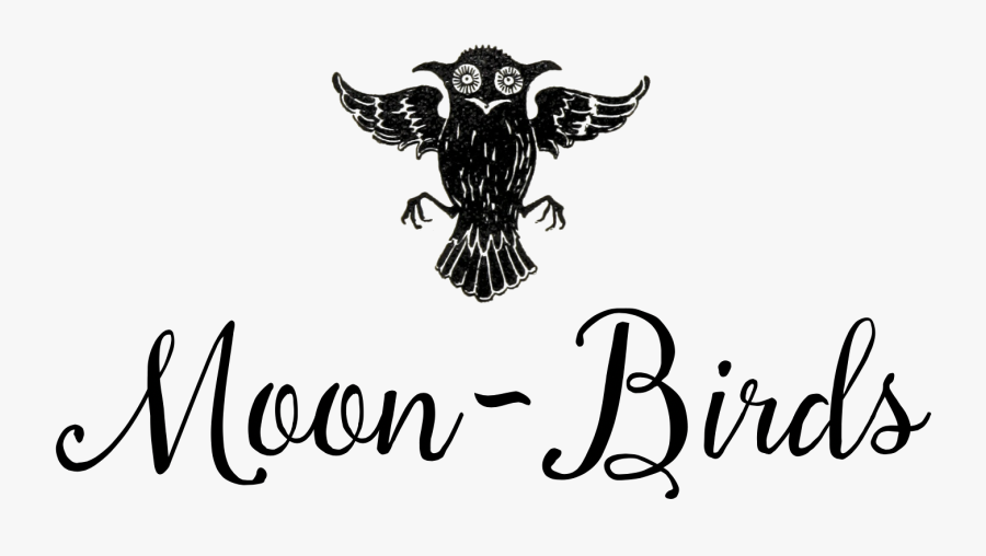 Moon-birds - Calligraphy - Illustration, Transparent Clipart