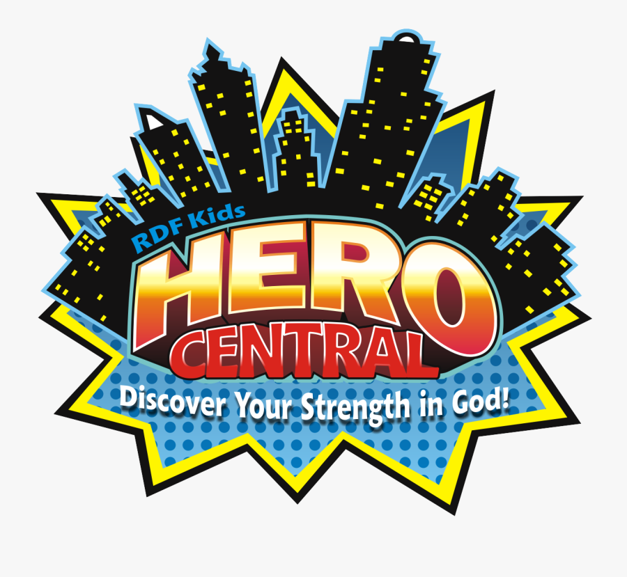 Vacation Bible School Hero Central, Transparent Clipart