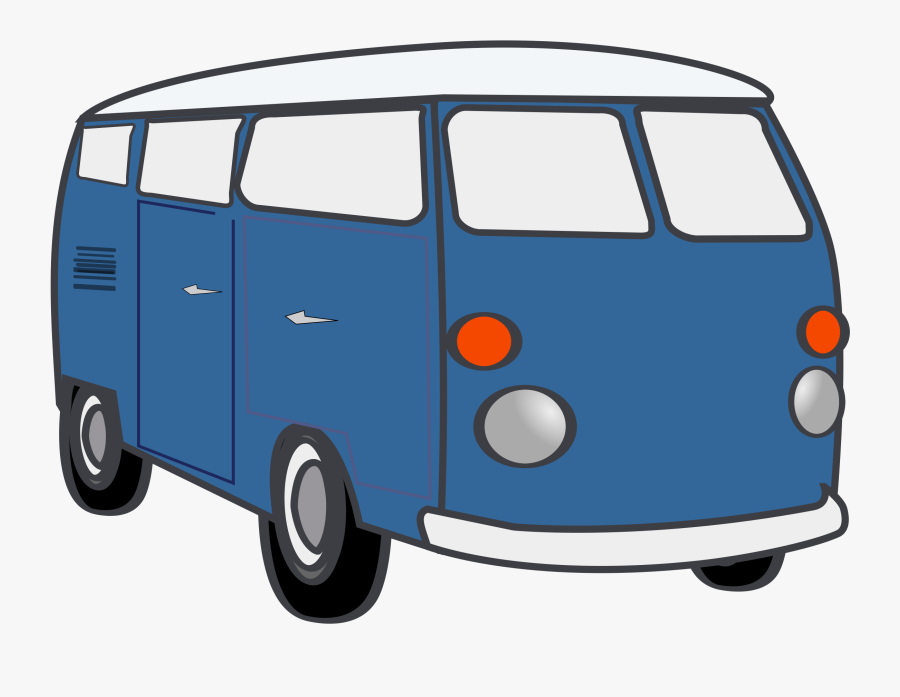 Library Clipart Bus - Compact Van, Transparent Clipart
