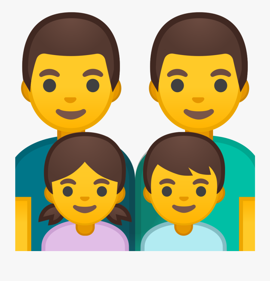 Family Man Man Girl Boy Icon - Family Emoji Png, Transparent Clipart