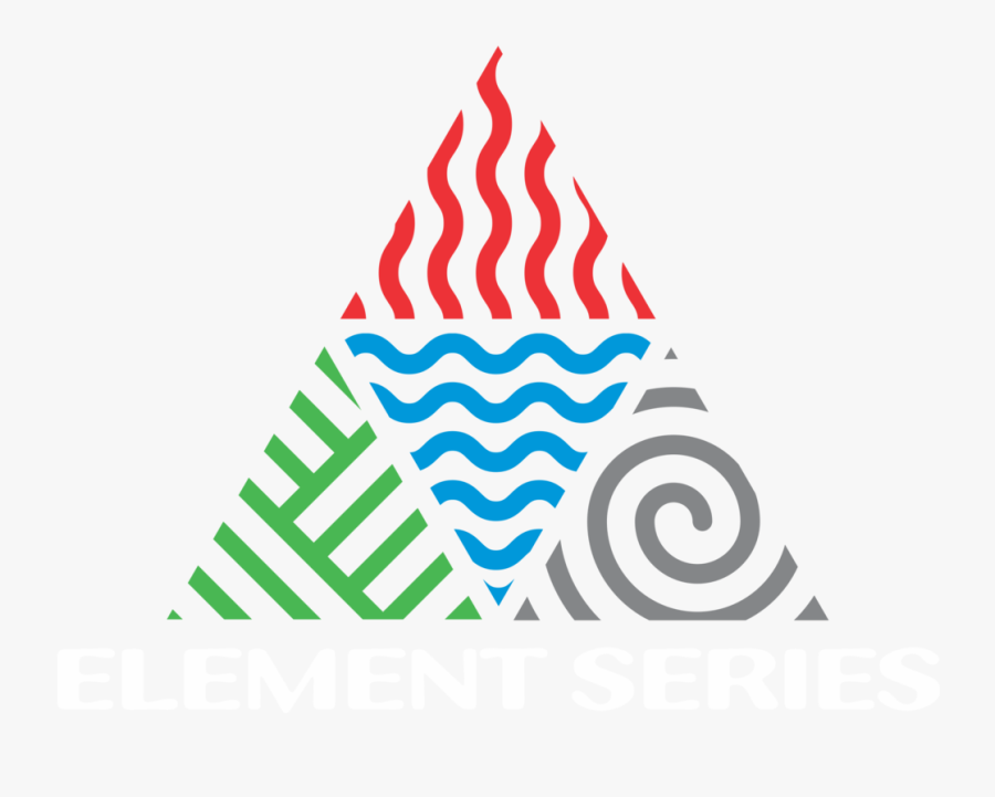 Elementserieslogo White-transparent - Symbole Quatre Elements, Transparent Clipart