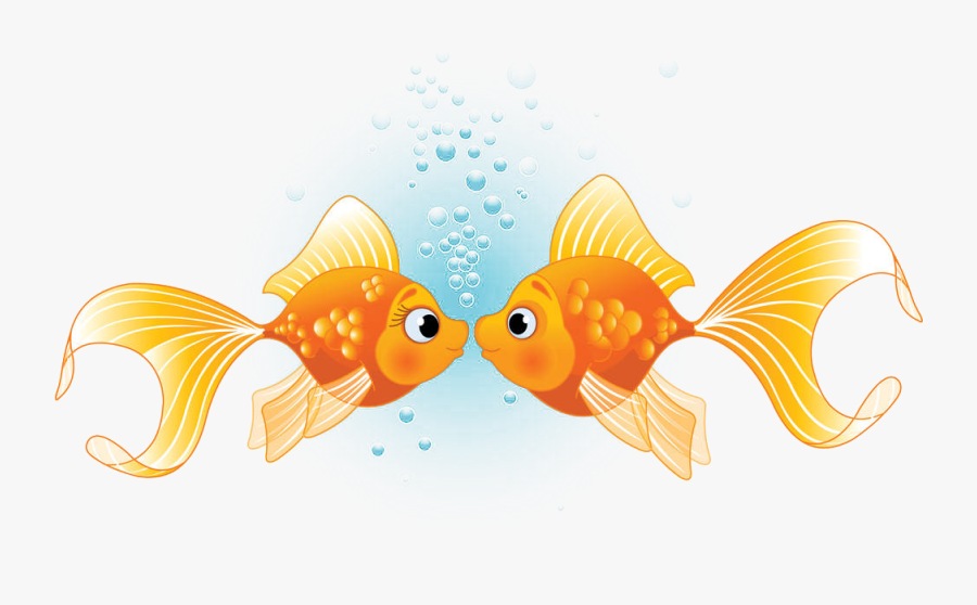 Fish Kissing Gourami Illustration - Kissing Fish Image Cartoon, Transparent Clipart