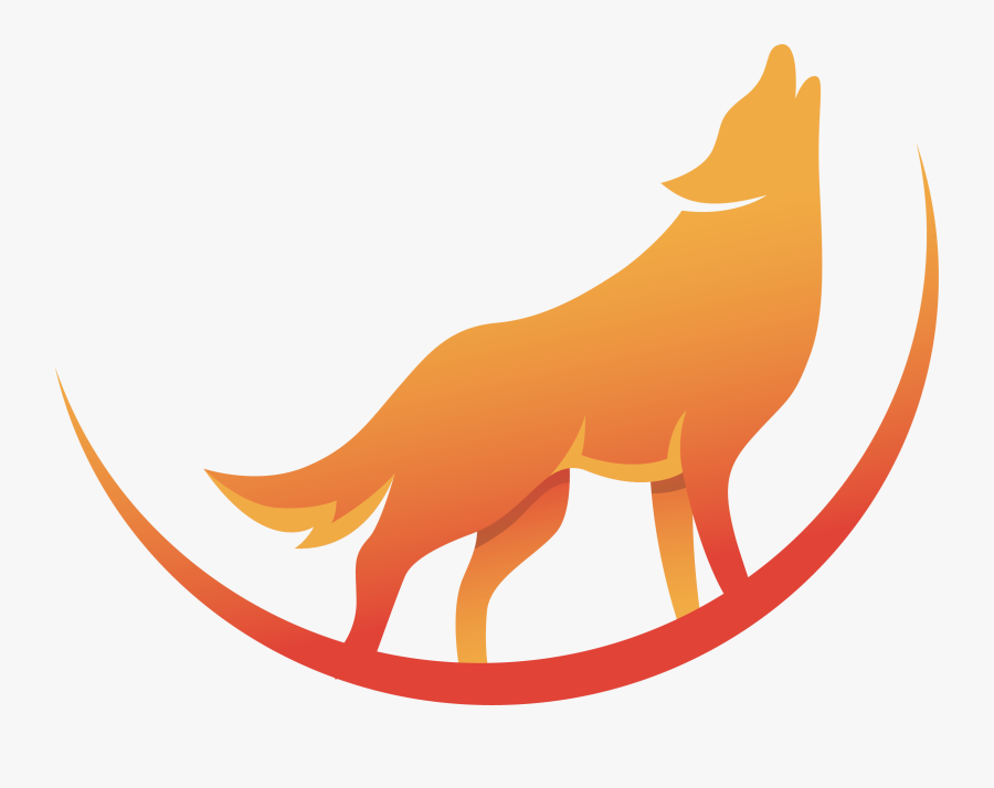 Red Fox Gray Wolf Aullido - Wolf, Transparent Clipart