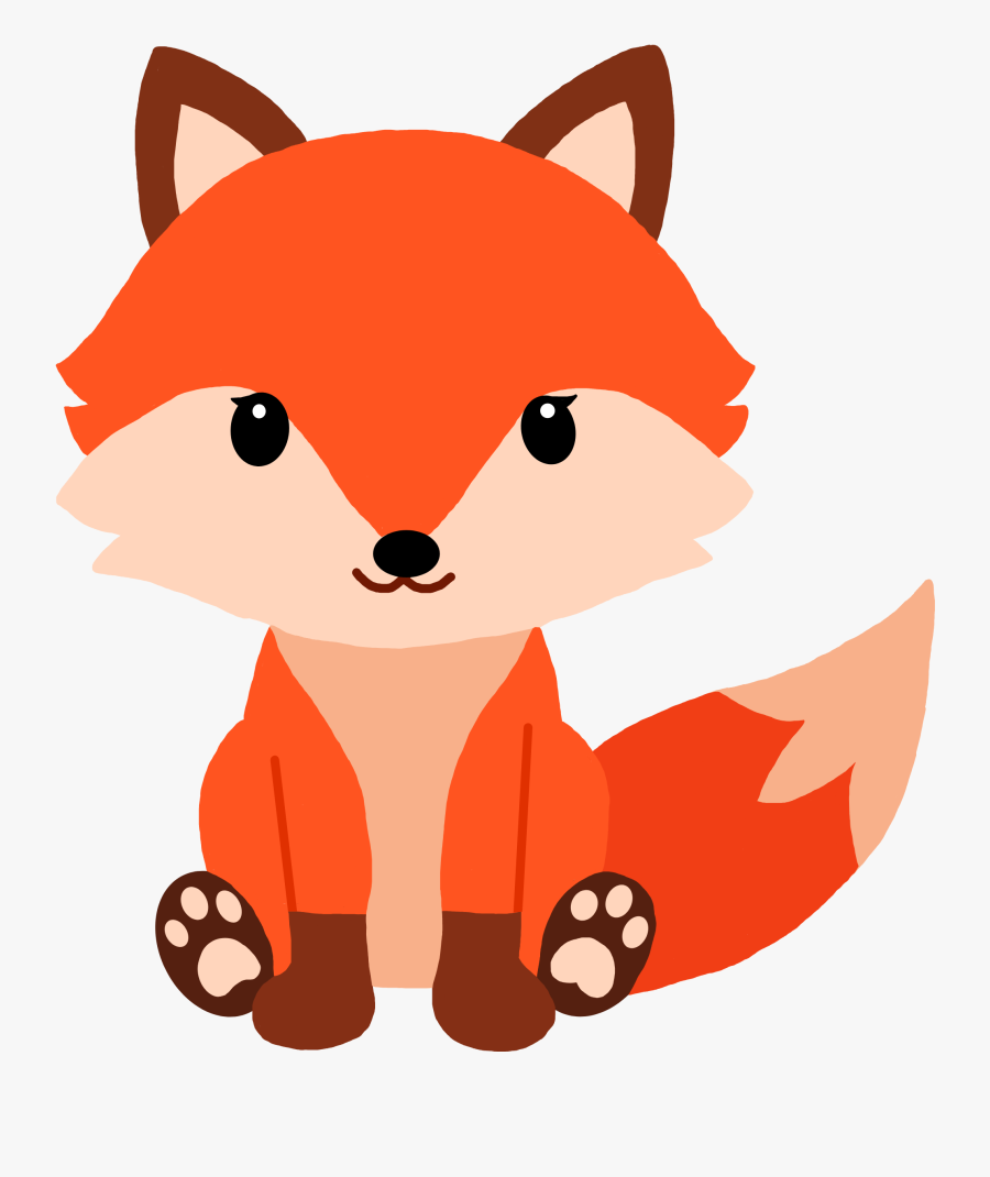 #fox #baby #cartoon #babyfox #kit #cub #pup #clipart - Set Vector Woodland Animals, Transparent Clipart