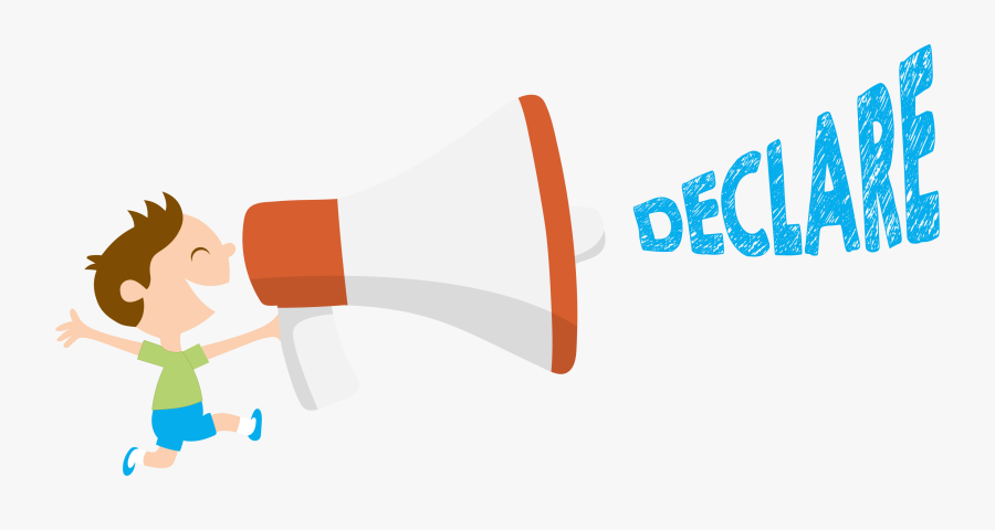 Megaphone Clipart Declaration, Transparent Clipart