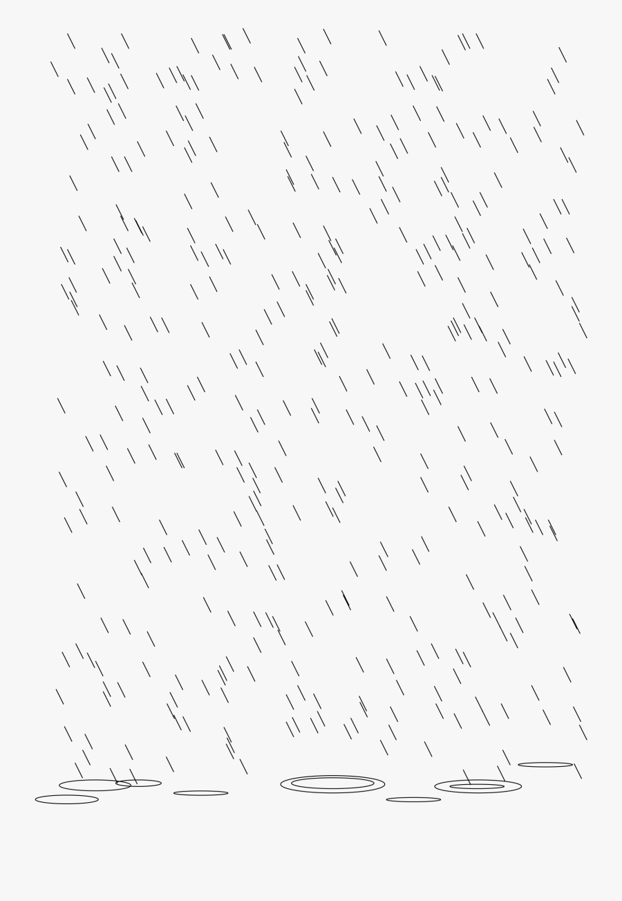 Transparent Rain Clipart Black And White - Lluvia En Formato Png, Transparent Clipart