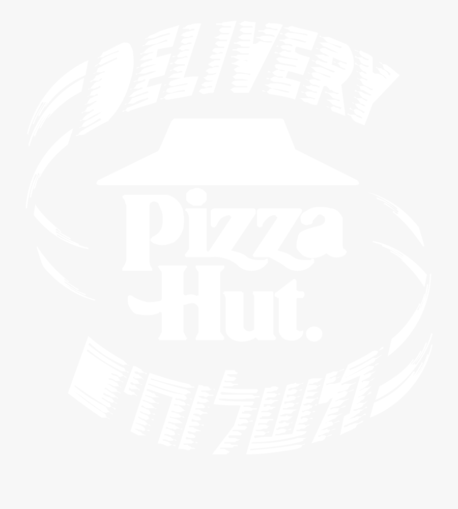 Pizza Hut Israel Logo Black And White - Illustration, Transparent Clipart