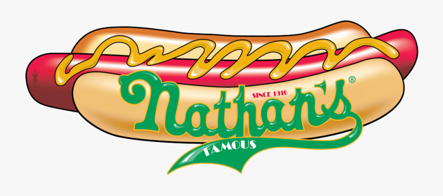 Nathan's Famous Hot Dogs Logo, Transparent Clipart