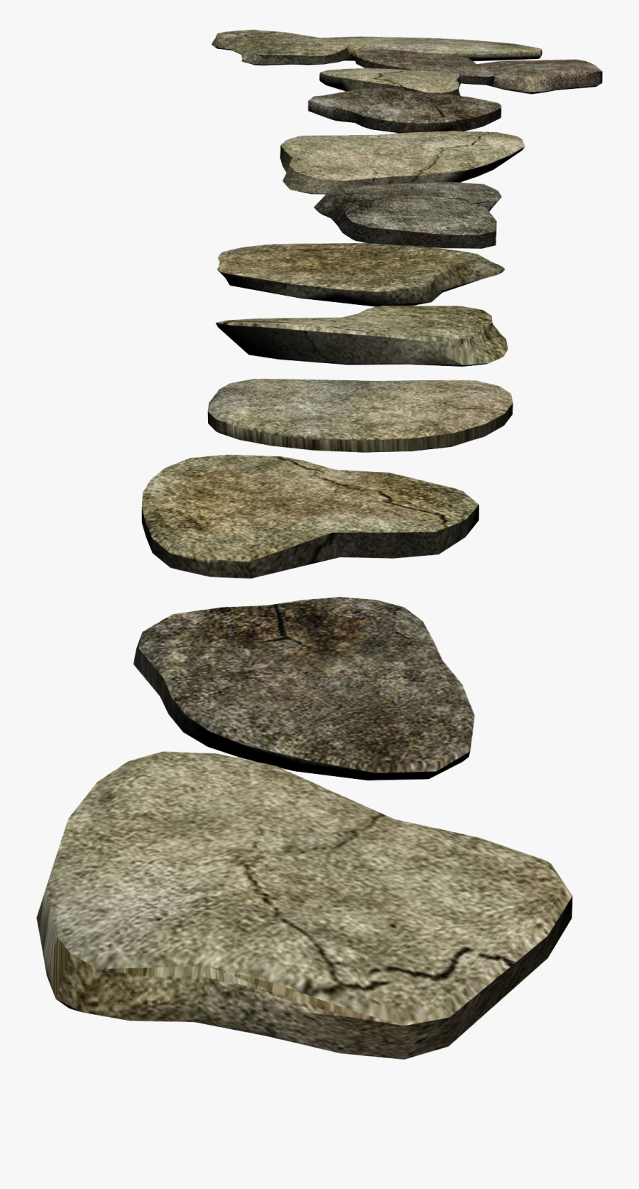 #ftestickers #pathway #rocks #stone - Rock Garden Png, Transparent Clipart