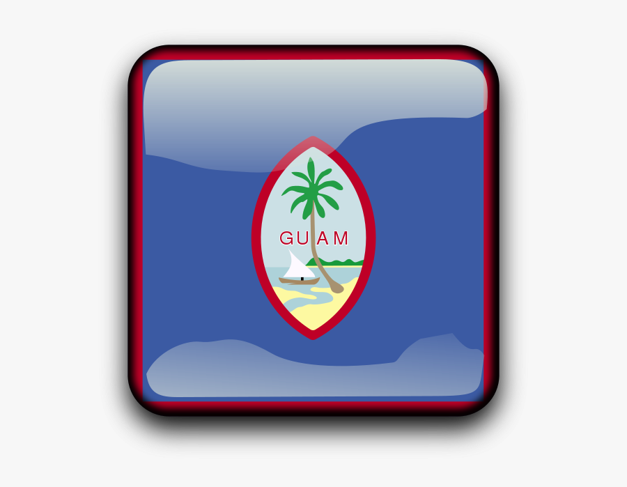 Gu - Guam Flag, Transparent Clipart