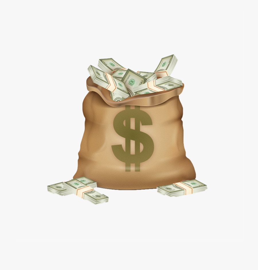 Transparent Bag Of Gold Png - Bag Of Money Png, Transparent Clipart