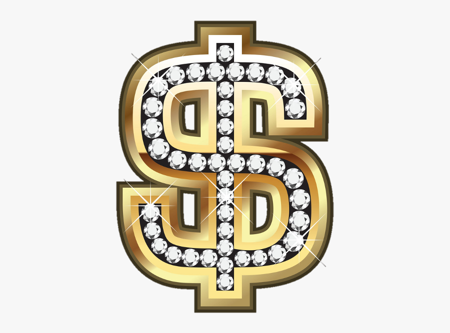 Bling Blingbling Blingstickers Dollarsign Diamonds - Logo Gold Money Signs, Transparent Clipart
