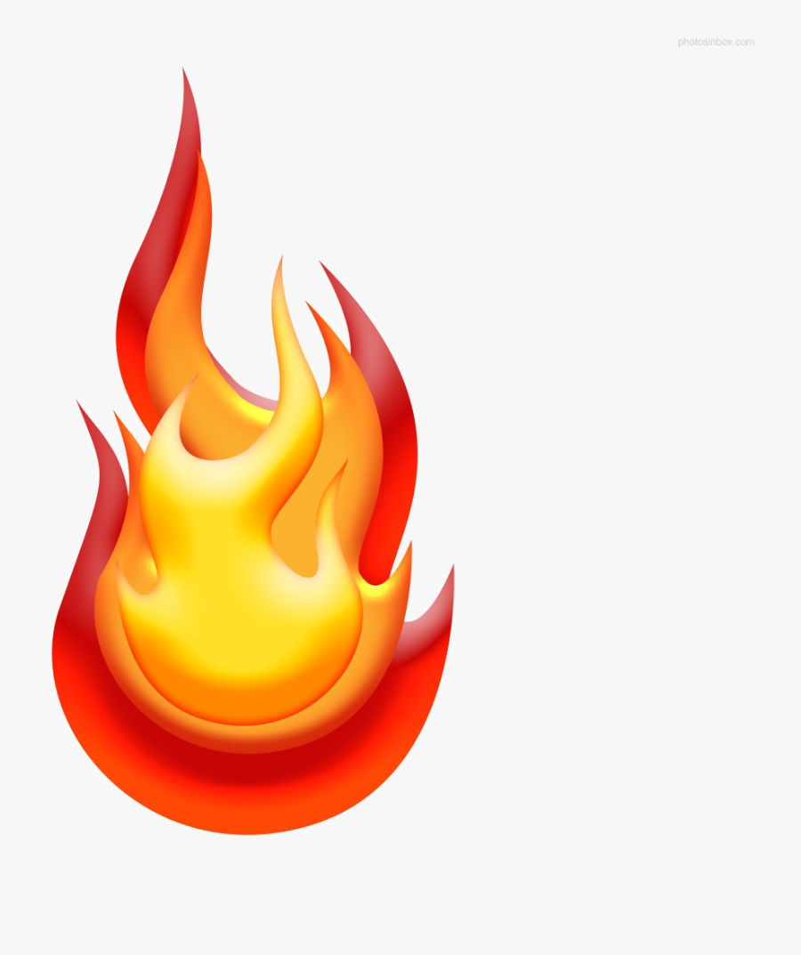 Flame Png Clipart - Fire Cartoon White Background, Transparent Clipart