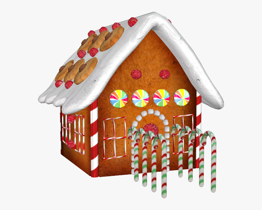Gingerbread House, Transparent Clipart