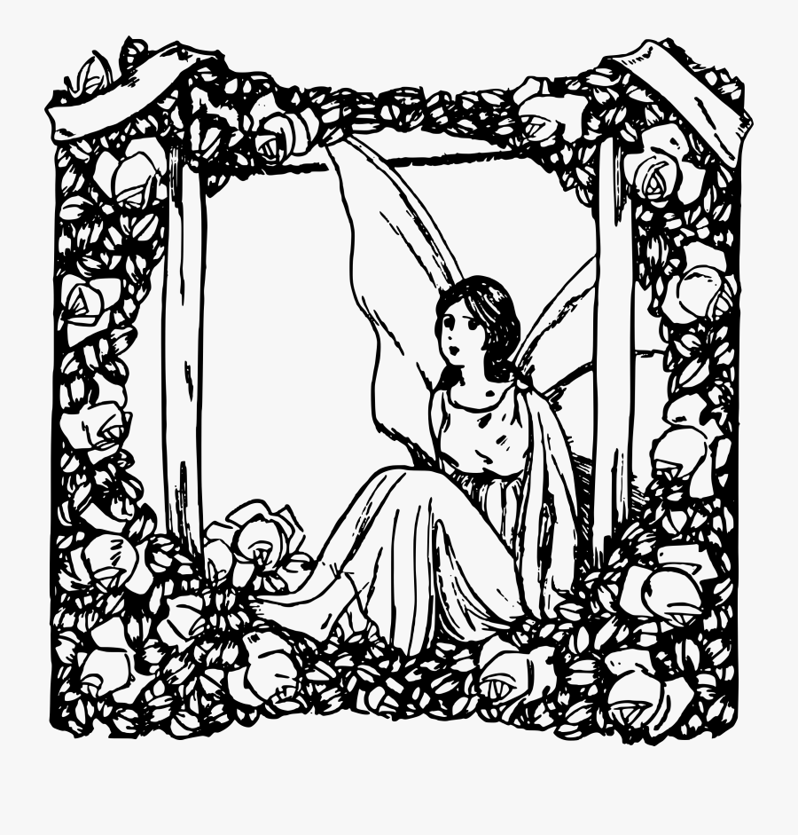 Fairy In Flowers Clip Arts - Ausmal Bild Fee, Transparent Clipart